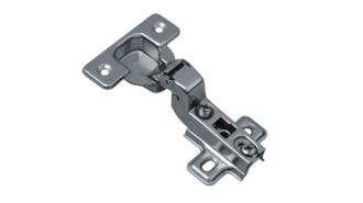  - Петля без доводчика вкладная, 110гр, без рег.эксц., планка, шуруп, H=2, SLIDE-ON никель, UN