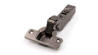  - Петля с доводчиком вкладная, 105гр, рег.эксц., без планки, Clip On, титан, TALISMAN