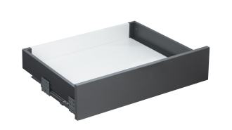  - Комплект ящика 84х450 Push-Open, графит, под штангу полн. выдвиж., Slimbox Evolution AKS