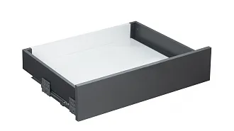  - Комплект ящика 84х450 Push-Open, графит, под штангу полн. выдвиж., Slimbox Evolution AKS