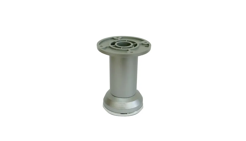 Опора, декор, регул, модель ДК-2, h=100 d=50 125 кг, пластик серебро/хром, 70шт./кор, МИКРОН