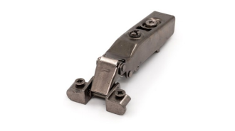  - Петля без доводчика для алюм рамки накладная, 105гр, рег.эксц., без планки, ClipOn, титан, TALISMAN