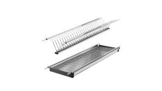  - Посудосушитель для верх. базы 2-уровн без рамки, V-образный 800мм нерж.сталь с поддоном MF