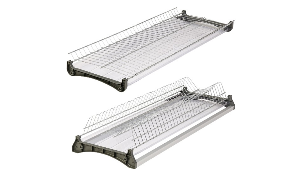 Посудосушитель для верх. базы 2-уровн с рамкой, Variant 800мм сталь, хром 2 поддона MF