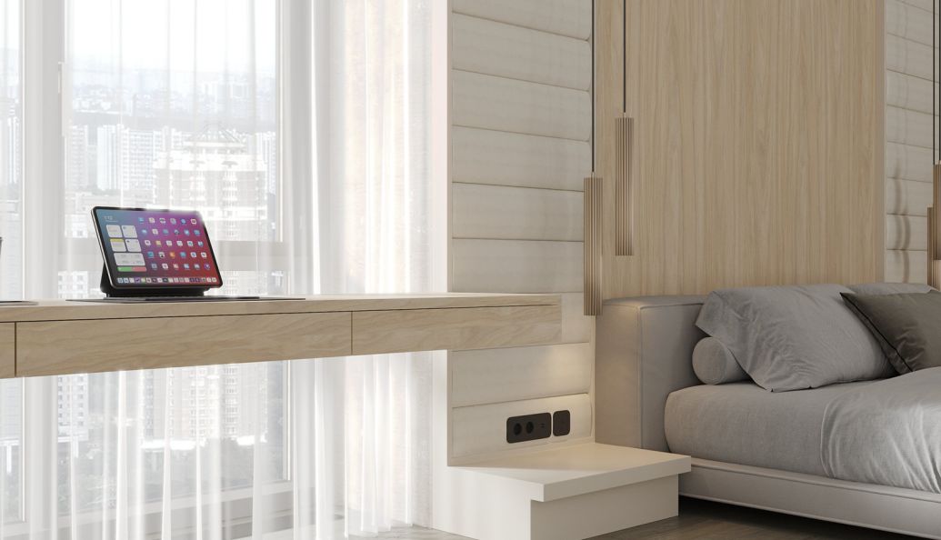 В интерьере