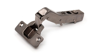  - Петля с доводчиком угловая, 45гр, рег.эксц., без планки, Clip On, титан, TALISMAN