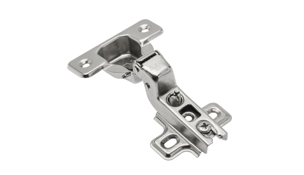 Петля без доводчика накладная, 100гр, без рег.эксц., планка, шуруп, H=0, SLIDE-ON никель, GTV