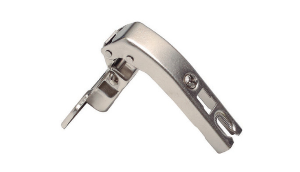 Петля без доводчика угловая д/фальш, 90 гр, без рег.эксц., планка, шуруп, H=0, SLIDE-ON никель, UN