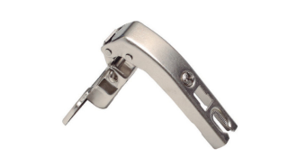  - Петля без доводчика угловая д/фальш, 90 гр, без рег.эксц., планка, шуруп, H=0, SLIDE-ON никель, UN