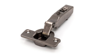  - Петля без доводчика накладная, 105гр, рег.эксц., без планки, Clip On, титан, TALISMAN