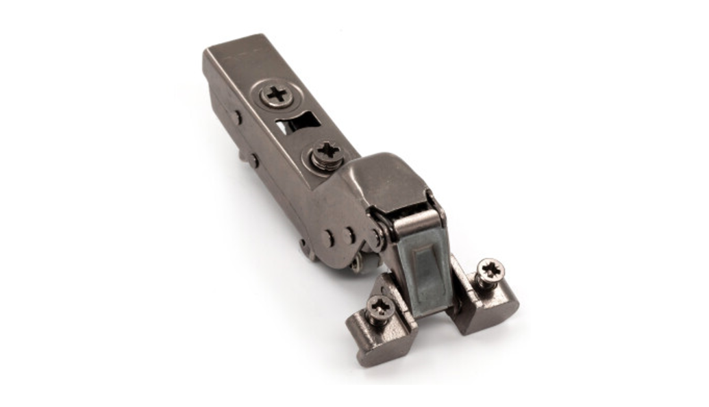 Петля без доводчика для алюм рамки вкладная, 105гр, рег.эксц., без планки, ClipOn, титан, TALISMAN