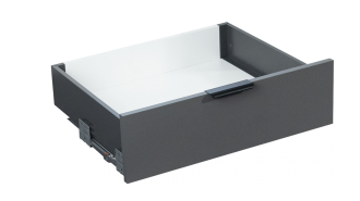  - Комплект ящика 116х500 Soft-Close, графит, полн. выдвиж., Slimbox Evolution AKS