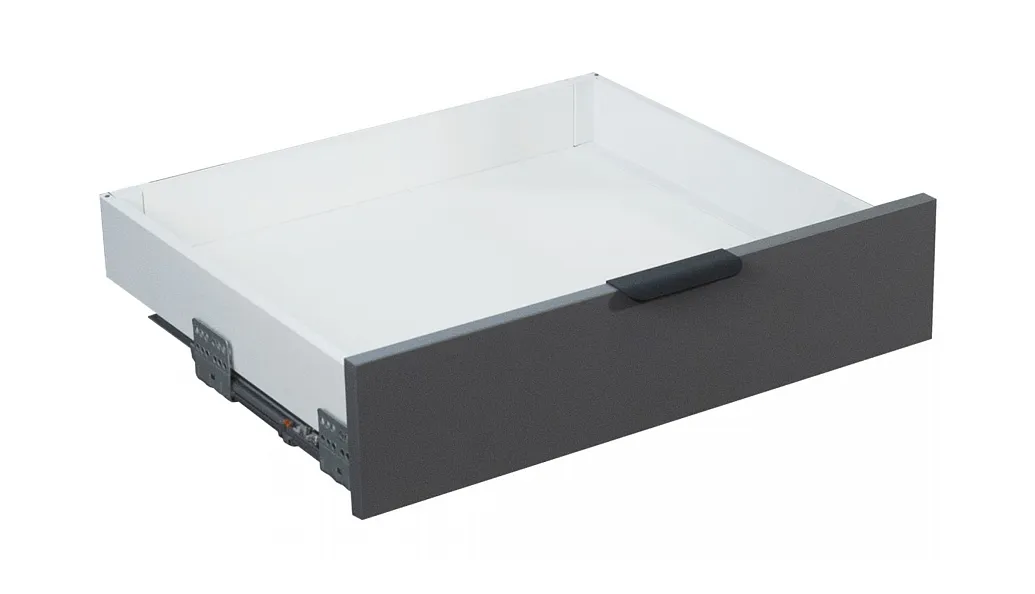 Комплект ящика 84х500 Soft-Close, белый, полн. выдвиж., Slimbox Evolution AKS